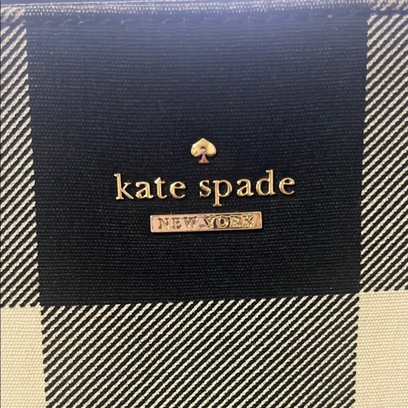 Kate Spade Black and White Checkered Canvas Bag (REHAB) - Picture 2 of 14